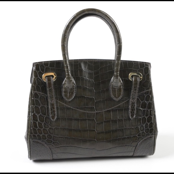 SOLD Ralph Lauren Crocodile Ricky Bag - Picture 4 of 8
